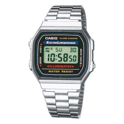 Наручные часы электронные мужские Casio Illuminator Collection A-168WA-1 в Зарина