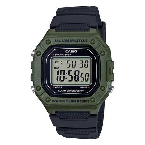 Наручные часы электронные мужские Casio Illuminator Collection W-218H-3A в Зарина