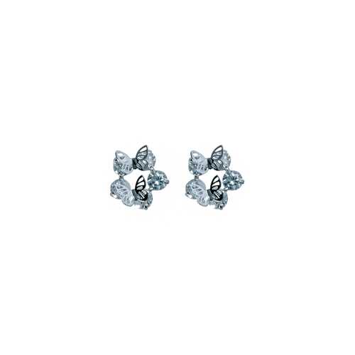 Серьги Corona style B005E1120197K025-SILVER в Зарина