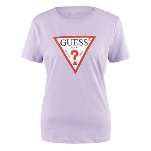 Футболка женская Guess W0YI57-K8HM0 фиолетовая M в Зарина