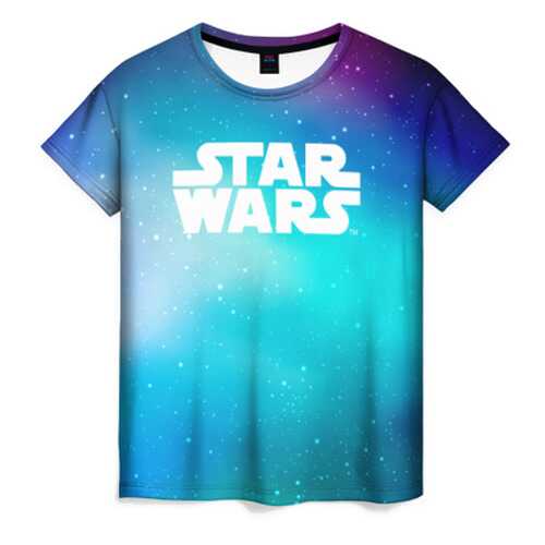 Футболка женская ВсеМайки STAR WARS синяя 4XL в Зарина