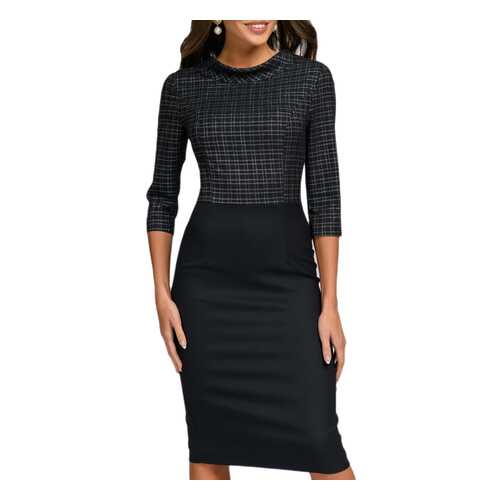 Платье женское D&M by 1001DRESS DM01752BK черное XL в Зарина